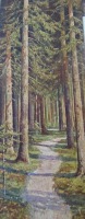 Ретро открытки - Тропинка в лесу