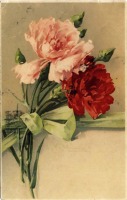 Ретро открытки - Верные друзья цветы