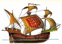Ретро открытки - Торговое судно Северной Европы.