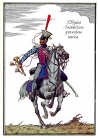 Ретро открытки - Трубач Литовского уланского полка.
