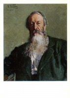 Ретро открытки - И.Е.Репин. Портрет В.В.Стасова. 1883 г.