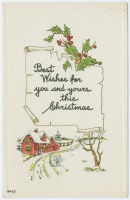 Ретро открытки - Наилучшие пожелания для вас и ваших близких в это Рождество