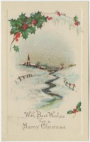 Ретро открытки - С наилучшими пожеланиями счастливого Рождества