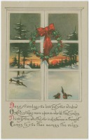 Ретро открытки - Рождественское окно