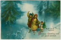 Ретро открытки - Рождественские поздравления и добрые пожелания