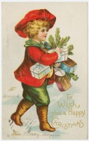 Ретро открытки - Желаю счастливого Рождества