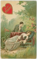 Ретро открытки - Моя Валентинка, 1909
