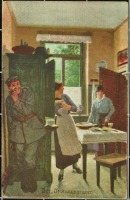 Ретро открытки - Сейчас он копает траншеи, 1917