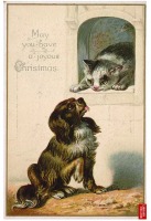 Ретро открытки - Пусть ваше Рождество будет радостным