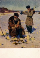 Ретро открытки - Рыбаки