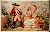 Ретро открытки - Французское барокко. Встреча