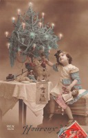 Ретро открытки - Счастливого Рождества. Рождественская ёлка