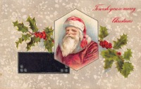Ретро открытки - С Рождеством и Новым Годом. Санта Клаус
