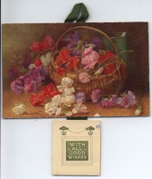 Ретро открытки - Открытка-календарь Душистый горошек из моего сада