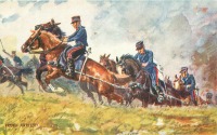 Ретро открытки - Типы союзных армий. Французская артиллерия