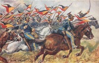 Ретро открытки - Типы союзных армий. Бельгийские уланы