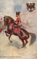 Ретро открытки - 5-й Прусский Блихер, Гусарский полк Фридриха Великого