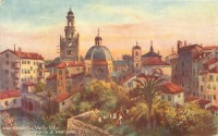 Ретро открытки - Вид Старого города в Сан-Ремо
