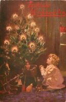 Ретро открытки - Великолепный рождественский праздник
