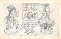 Ретро открытки - С Рождеством и Новым Годом из Торнхерста