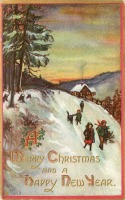 Ретро открытки - Весёлого Рождества и счастливого Нового Года