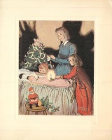 Ретро открытки - Рождественский вечер