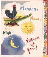 Ретро открытки - -  Утром, днём и ночью думаю о тебе