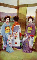 Ретро открытки - Три японки із Киото.