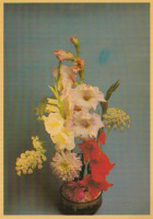 Ретро открытки - Композиция из цветов