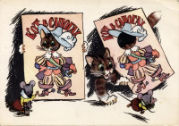 Ретро открытки - Хитрый кот