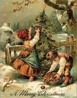 Ретро открытки - С Рождеством Христовым!