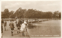 Ретро открытки - Кенсингтонские сады. Круглый пруд