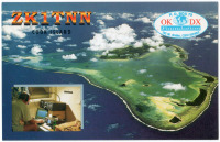 Ретро открытки - QSL-карточка Острова Кука - Cook Islands (двусторонние)