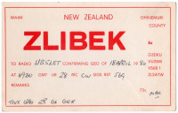 Ретро открытки - QSL-карточка Новая Зеландия - New Zealand (односторонние)
