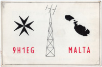 Ретро открытки - QSL-карточка Мальта - Malta (двусторонние)