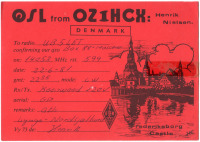 Ретро открытки - QSL-карточка Дания - Denmark (односторонние)