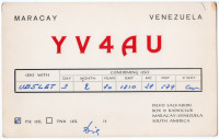 Ретро открытки - QSL-карточка Венесуэла - Venezuela (односторонние)