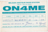 Ретро открытки - QSL-карточка Бельгия - Belgium (односторонние)