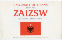 Ретро открытки - QSL-карточка Албания - Albania (двусторонние)