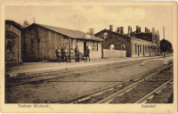 Прибалтика - Железнодорожный вокзал станции Туккум во время германской оккупации 1916-18 гг в Первой Мировой войне