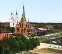 Латвия - Вид на Двинск (Даугавпилс)