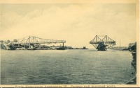 Латвия - Порт императора Александра III. Разведённый портовый мост
