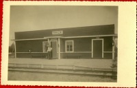 Латвия - Железнодорожный вокзал станции Виркены (Virkeni) в 1925-1940 гг