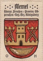 Литва - Клайпеда (Мемель). Почтовая марка с гербом города