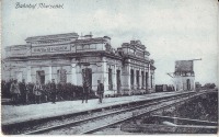 Литва - Железнодорожный вокзал станции Пильвишки во время немецкой оккупации в Первой Мировой войне
