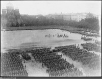 Рига - Парад немецких войск на эспланаде в Риге в сентябре 1917 года
