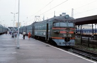 Рига - Электропоезд ЭР2-830 на станции Рига-Пассажирская