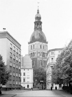Рига - Домский собор со стороны Музейной улицы
