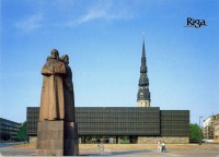 Рига - Памятник латышским стрелкам на одноименной площади