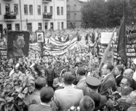 Вильнюс - Вильнюс.Митинг в Вильнюсе за Советскую власть в Литве. Июль 1940 г.